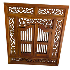 Miroir Mural Asiatique en Bois