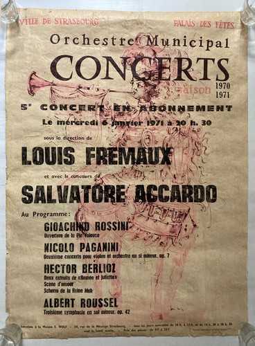 Ancienne affiche concert - affiche,