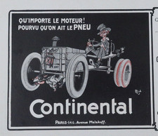 Catalogue 1912 Continental tire illustrator MICH Michel Liebeaux automobilia