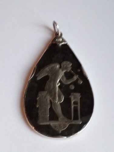 Ancien pendentif verre - ancien, moule