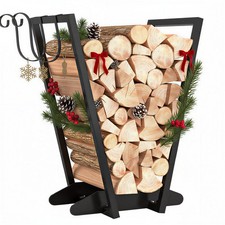 Outsunny Range-bûches porte