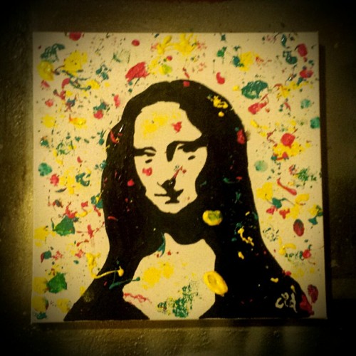 Toile acrylique 20x20 pop - toile,