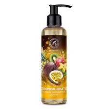 Huile de Massage Sensuelle Fruits Tropicaux 200 ml - Comestible - Naturelle -...