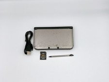 Console Nintendo 3DS XL LL Argent Noir SD Testée Japon Envoi rapide {Veuillez...