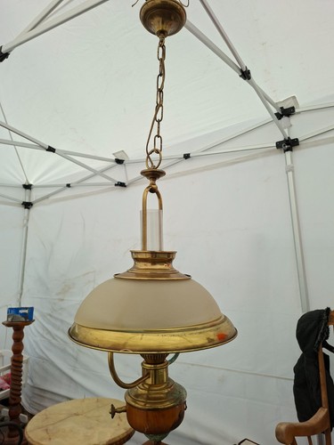 Lustre laiton vintage bois - vintage,