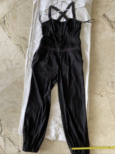 Bebe sleeveless black jumpsuit - sleeveless,