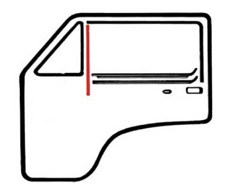 Guide vertical vitre pour - vertical, de