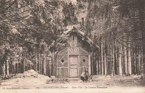 Cpa nievre les - 58, settons