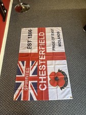 Chesterfield Flag 5ft by 3ft -Chesterfield F Football Flag Brand New