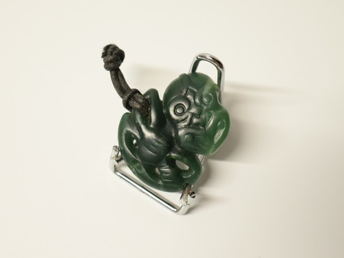Ancien hei tiki maori pounamu - hei,
