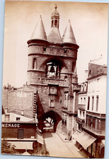 France, Bordeaux, Porte de la Grosse Cloche Vintage Albumen Print Albu Print