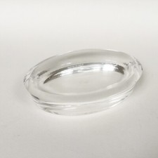 Acrylic Oval Tai Mei Ribbed Thick Trinket Tray Soap Dish