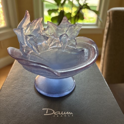 Daum pate verre footed - daum, de
