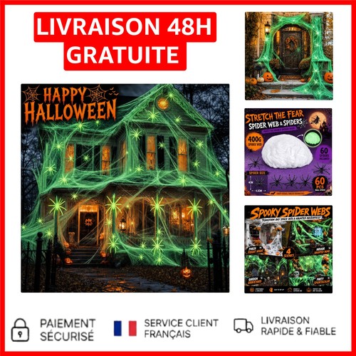 Toile araignée fluorescente - toile,