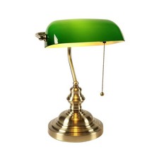 Lampe de bureau de banquier en