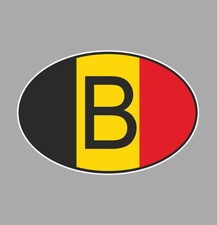 OVALE DRAPEAU BELGE 12cm