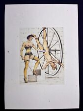 Erotic Art Print by Montorgueil “Love hurts” 1930s Bondage Sadomaso LGBT Spank