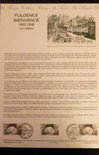 FRANCE MUSEE POSTAL FDC 02-87   FULGENCE BIENVENUE  LE METRO  2,50F  PARIS  1987