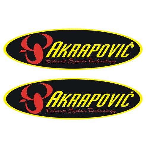 Stickers plastifiés akrapovic - stickers,