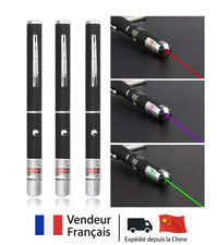 Pointeur Laser Longue Portée Lampe Torche Entrainement Animaux Vert Rouge Violet