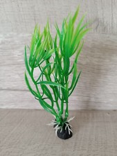 Plante Plastique Verte 13 cm pour Aquarium ou Vivarium- Poisson Tortue (1551)