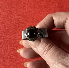 BAGUE VINTAGE ÉLASTIQUE FLEUR