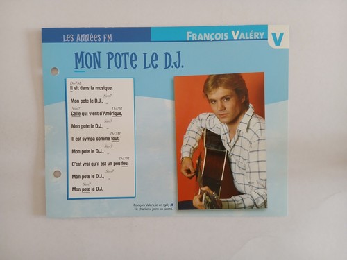 Carte fiche francois valery - francois,