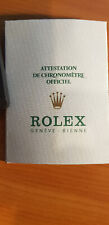 Rolex Oyster Atttest/Guarantie paper blanc french 1972 ref 572.01.300