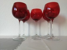 5 Grands Verres à vin à pied