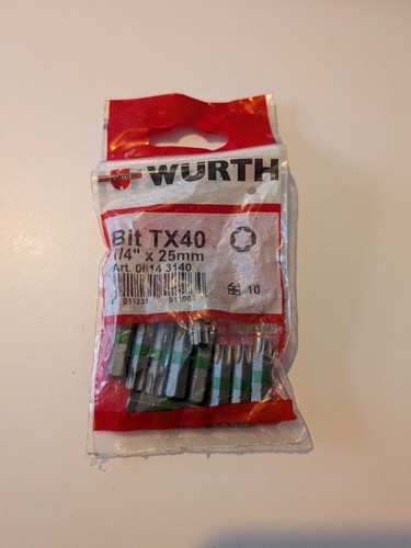 Embouts 4 tx 40 wurth - embouts,