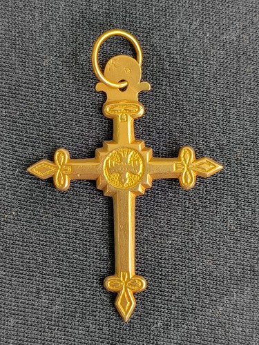 Croix jeannette jaune - de,