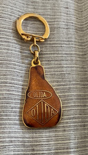 OLIDA ham keychain - enamelled metal - Levallois export service-keychain