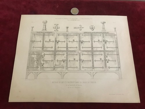 Gravure ancienne architecte - gravure,