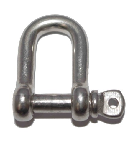 Manille droite 13mm libre inox - manille,