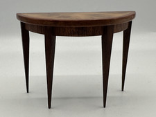 Dolls house miniature 1:12 ARTISAN elegant demi lune table