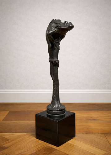 Sculpture bronze patiné - en,