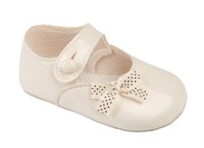 Chaussures ballerines bébé fille mariage baptême cérémonie NEUF 6-12mois poupées