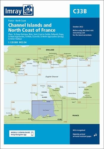 Imray series c33b - c, channel