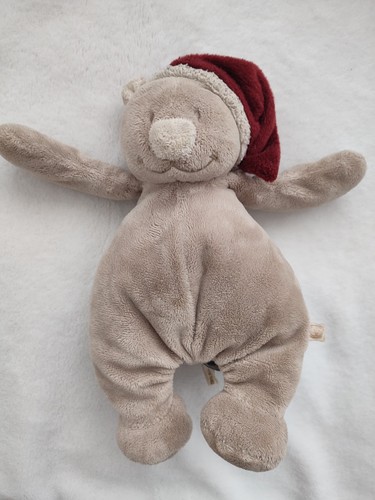 Doudou ours marron gris - gris, beige