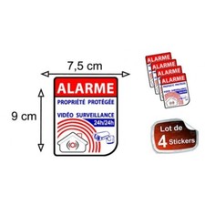Autocollant Alarme propriété