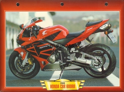 Fiche moto honda cbr 600 - fiche,