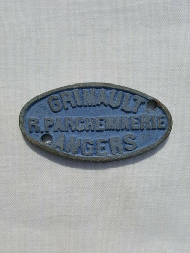 Plaque métallique publicité - plaque,