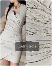 Robe Jitrois Luxe Cuir Strass