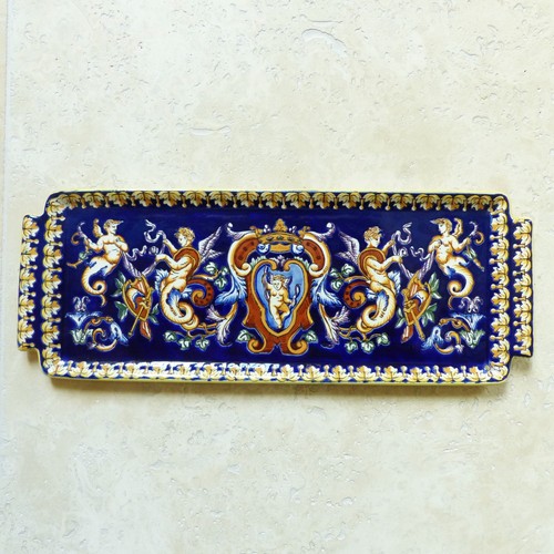 Plat cake faience fine - faience,