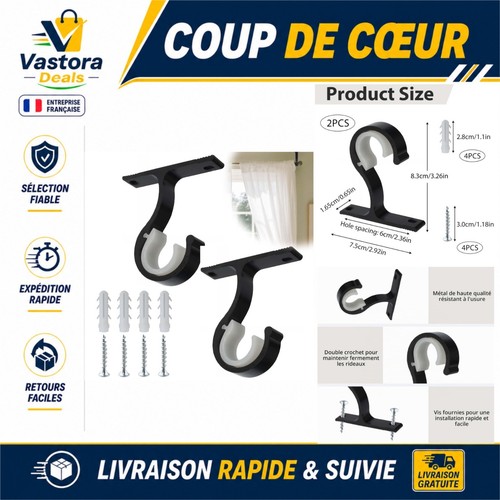 Lot supports de - lot, tringle