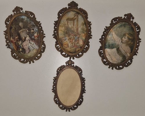 Lot cadres ovales vintage - cadres,