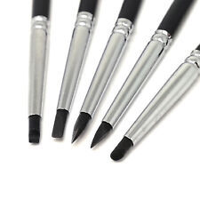 5pcs Pinceaux Shapers Silicone Dur # 0 Pour sculpture Figurines Wargaming Fimo