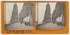 stereo photo Dinan Le Rocher Bayard 1909 - Côte d'Armor Brittany