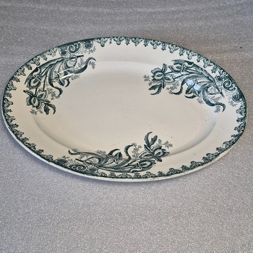 Plat ovale terre de - plat, fer