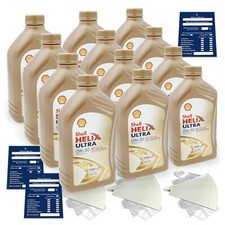 12 Litre Original Shell Helix Ultra Ect C2/C3 0W30 Huile Porsche C30 Api Sn